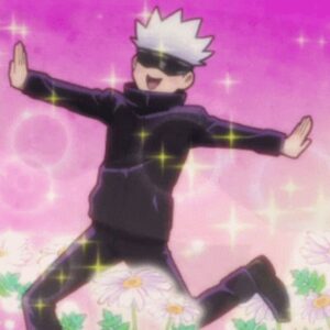 Gojo meme GIF reaction