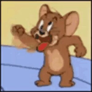 Jerry meme crazy với biểu cảm lố