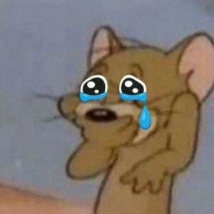 Jerry mếu meme với biểu cảm tổn thương