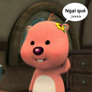 Loopy cười ngượng reaction