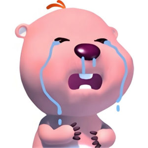 Loopy khóc bất lực meme reaction
