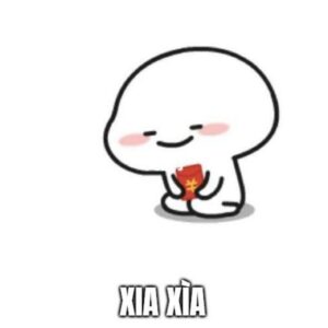 Meme cảm ơn tiếng Trung dễ thương