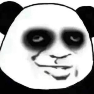 Meme gấu trúc bựa với khuôn mặt tỉnh bơ