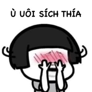 Meme mắc cỡ với vẻ mặt ngượng ngùng