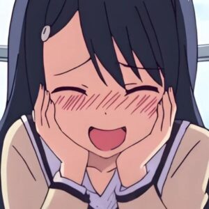 Meme ngại anime đỏ mặt dễ thương