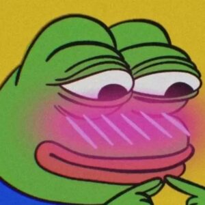 Meme ngại nhẹ với biểu cảm e thẹn