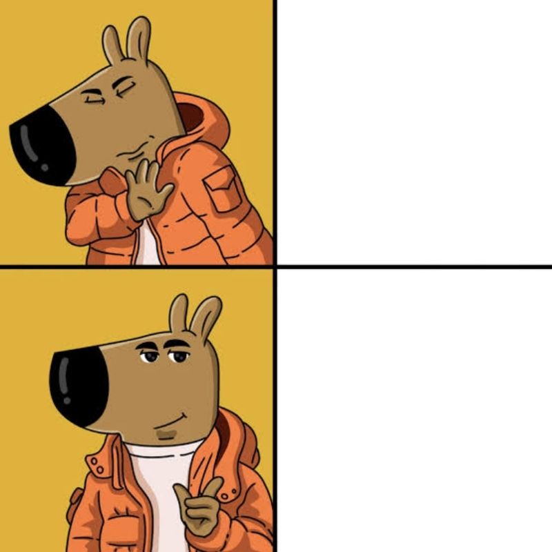 Chill Guy template không chữ để tự thêm caption